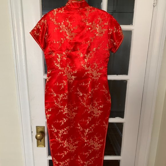 Chinese Jacquard Long dress - Picture 2 of 6